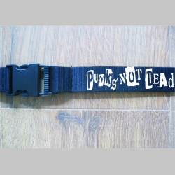 Punks not dead  textilná kľúčenka - šnúrka na krk ( kľúče ) materiál 100% polyester